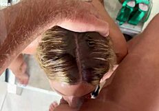 kleo furiosa spreads wide, offering her shaved pussy, ass and mouth for your deepest rough insertions and creampies