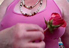 Blue Eyed Dawnskye Shares Shaved Pussy Masturbation for Birthday