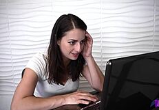office bimbo indica masturbates to spam mail fetish in hd