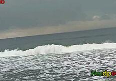 Beach Romance Turns into Hardcore Ebony Fuck in Beach House