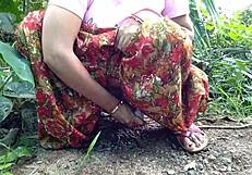 stepmom rams huge dildo in tight pussy outdoors car field moaning loud