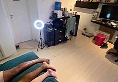 he wished to play but i distracted his woman with my massive black cock