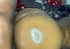 Big Booty Ebony Babe Bent Over for Big Black Cock Doggystyle, Creampie, and Squirting Orgasms