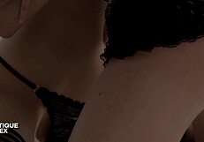 i can't get enough of tracy gold and candice luca's bed lesbian sex