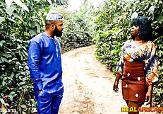 African Stud Rips Clothes Fucks Fat Ebony Bush Raw