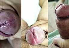 Watch My Foreskin Small Cock Cumshots While Girlfriend Squirt on Tits!