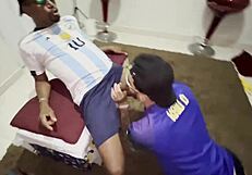 Brazil and argentina girls tease each other playfully