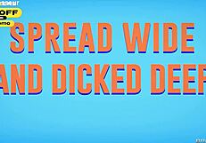 luna star spreads wide for deep outdoor pool dicking