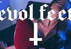 Watch Her Deepthroat Gag on Cock in Heels for Foot Fetish Elegance!