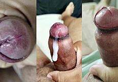 Watch My Foreskin Small Cock Cumshots While Girlfriend Squirt on Tits!