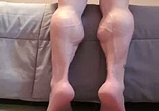 Lacey's MUSCULAR CALVES Dominate BDSM Slave @twentyome21