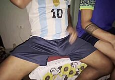 Brazil and argentina girls tease each other playfully