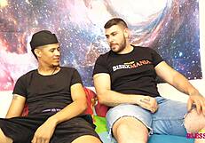 my straight arab friend gets tempted into secret gay play