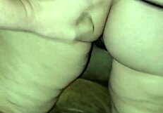 Peek at That Massive White Ass in Lacy Thong Panties