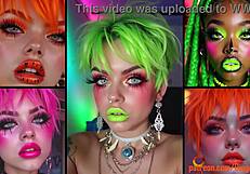 hot girls get colorful facials and creampies from eager guys