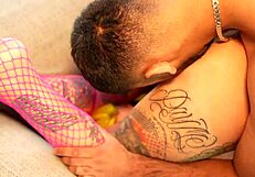 Tattooed MILF's Fat Ass Stuffed with Asian Monster Cock Anal to Mouth