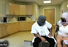 Doctor and Nurse Break Time Leads to Dirty Talk Pussy Licking Fun