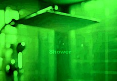 Alluring brunette teen 18+ strips in shower for daddy photoshoot interview on sofa