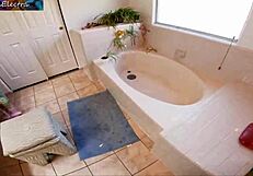 Hot wife bends for contractor's big cock doggystyle remodel fuck
