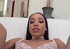 Wow! Alexis Tae's Ebony Ass Devours Huge Dildo Hardcore!