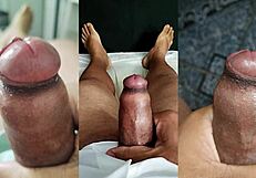Nerd's Tiny Foreskin Dick Cums Watching Girlfriend's Wet Pussy Orgasm!