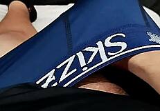 Nerd's Tiny Foreskin Dick Cums Watching Girlfriend's Wet Pussy Orgasm!
