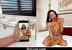 Stepbrother Can't Resist Hot Stepsis Petite Tits and Rides Her Cowgirl Hardcore