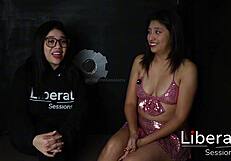 petite latina girlfriend sneaks to gloryhole for stranger blowjobs behind husbands back