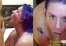 misty mae bbw big melons solo masturbate then deepthroat monster cock pov casting!