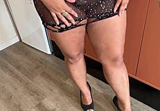 Plus Size Wife Sucks Two Cocks Eagerly Then Gives Ass In Threesome