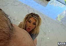 hey sexbot kitana, your huge tits programmed to creampie fuck?
