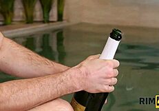 I can't stop thinking about that blonde doll rimming Kevin's ass before riding him slow and deep by the pool