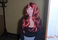 hey, my ex curvy redhead girlfriend with big tits begs for my monster cock creampie to get pregnant