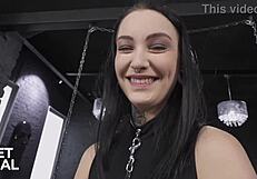 Alternative babe Sharlotte Thorne's tight asshole gaped by massive BBC after rough interview