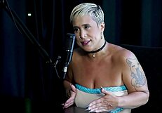 Naked blonde gets massage after regretting promised all-night fuck with just joana on sheer red