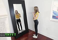Slim Waist Petite Teen Alicia Williams Takes Brutal Hardcore Ass and Big Tits Pounding
