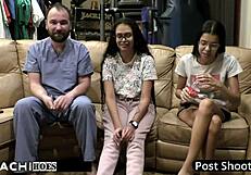 Angel Santana endures mandatory Hitachi vibrator orgasm from Tampa doctor exam