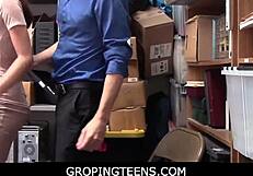 aurora winters stripped groped fucked for shoplifting burglar catch