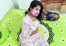 stepdaughter seduces daddy in homemade indian roleplay fuck on bed