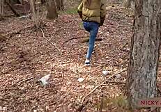 stranger with huge cock bends me over and fucks rough outdoors