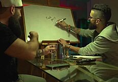 My wild threesome fuck with perfect latina and two bearded guys