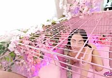 pretty slut mik luv teases and pumps cum perfectly in pink room ep 16