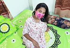stepdaughter seduces daddy in homemade indian roleplay fuck on bed