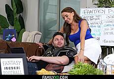 Hey stepsons, did hot milf pristine edge suck your cock for fantasy football?