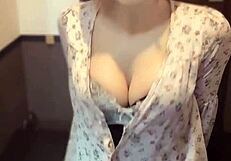 ladyboy and bitch masturbate in solo crossdressing homemade video