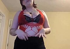 i tease stripping my chubby curves then cum hard on knees shaking ass