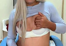Rica transsexual jerks small tits cock eagerly