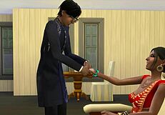 indian stepmom massages tired virgin stepson gently