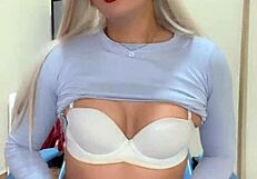 Rica transsexual jerks small tits cock eagerly