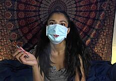 unmasks for deep cock lick